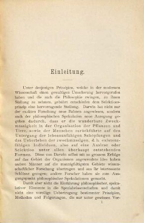 Versuch einer philosophischen Selektionstheorie