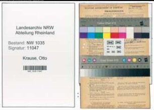 Entnazifizierung Otto Krause , geb. 18.10.1894 (Ingenieur)