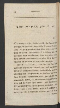 Sechs und sechszigster Brief