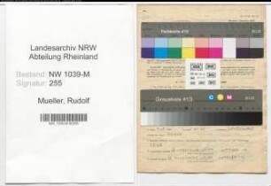 Entnazifizierung Rudolf Mueller , geb. 28.06.1914 ()