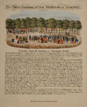 Die Volksversammlung auf dem Marktplatz zu Neumünster (20.7.1846)