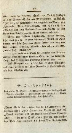 40. Hundposttag