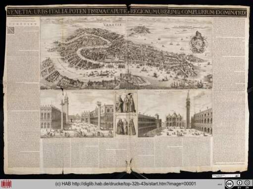 Venetæ Urbs Italiæ Potentissima Caput Et Regionum Urbiumq Complurium Dominatrix