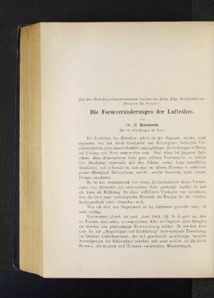 Die Formveränderungen der Luftröhre.
