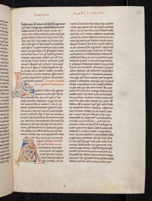 Zierinitalen (de psalmo 116, 117): L(audate); A(udivimus)