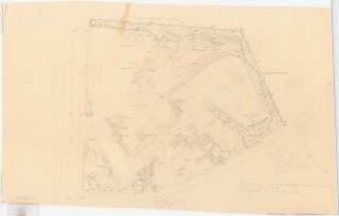 Grünflächen an der Volksschule, Köln-Zollstock: Lageplan mit Gartenplan 1:250