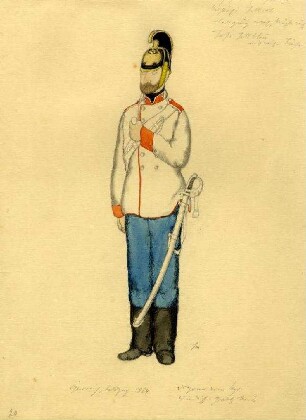 Uniformbild, Dragoner der östereichischen Armee (1864)