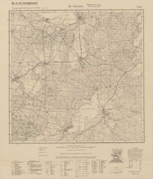 3849 Alt Schadow, Topographische Karte 1:25000 (4cm - Karte)