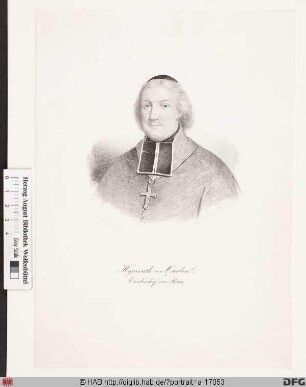 Bildnis Hyacinthe-Louis, comte de Quelen