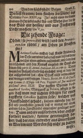 Die zehende Frage.