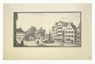 Marktplatz (Südostseite) Um 1830.