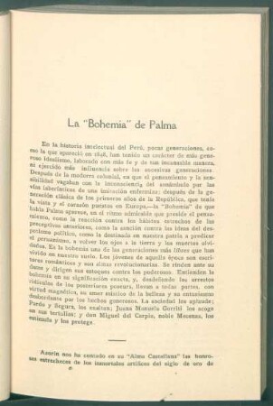 La "Bohemia" de Palma