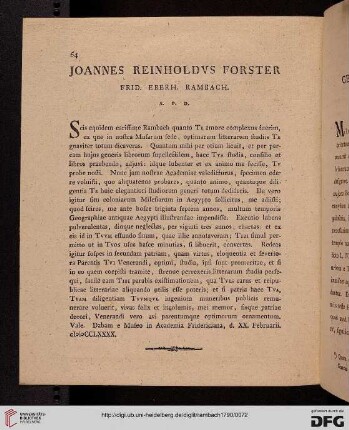 Johannes reinholdvs Forster