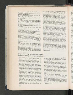 Potpourris und "Verdorbene Töpfe". Bemerkungen zur Kulturgeschichte des Duftes (II).