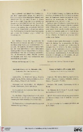 Vorstands-Sitzung vom 27. November 1895 / Séance du Comité du 27 novembre 1895