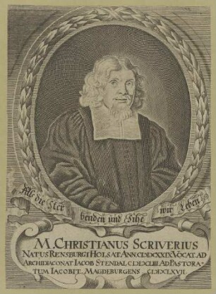 Bildnis des Christianus Scriverius
