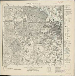 Meßtischblatt 1121 : Harburg- Wilhelmsburg, 1934 : Harburg- Wilhelmsburg. - Hrsg. 1880/81, bericht. 1927, gedr. [19]34. - 1:25000. - [Berlin]: Reichsamt für Landesaufnahme, 1934. - 1 Kt.