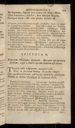 419-431, Epistola II. - Epistola V.