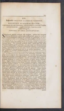 XIII. Responsio Inclutae Academiae Viadrinae