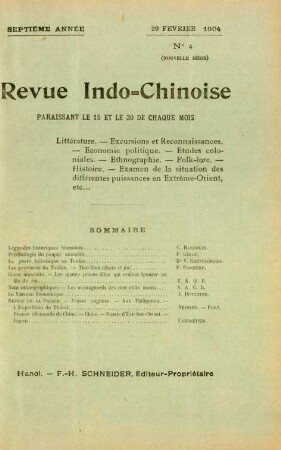 29 Fevrier 1904. No. 4