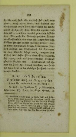 Arius und Athanasius