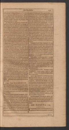De Numero Sacramentorum.