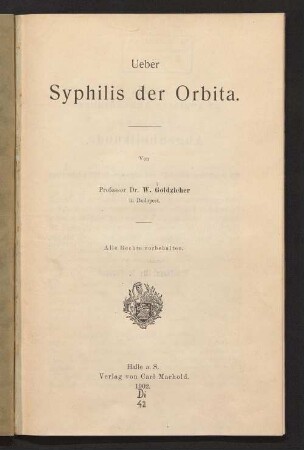 Ueber Syphilis der Orbita