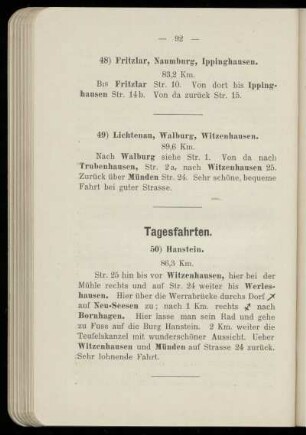49) Lichtenau, Walburg, Witzenhausen