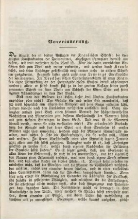 Vorerinnerung