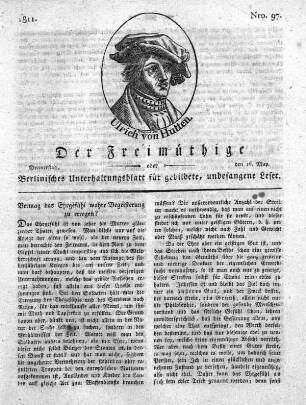 Nro. 97, Donnerstag, den 16. May 1811
