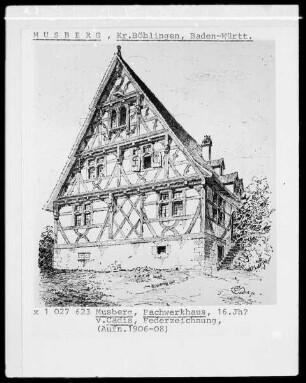 Musberg, Fachwerkhaus, 16. Jahrhundert (?)