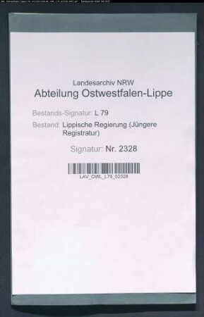 Gewerbliche Verhandlungen in der Stadt Salzuflen, Band 1a