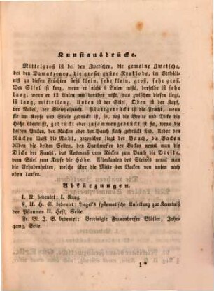 Übersicht der Pflaumen : nach dem jetzigen Standpunkte