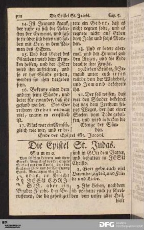 Die Epistel St. Judas.