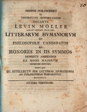 De intellectu per litteras humaniores ad philosophiam praeparando