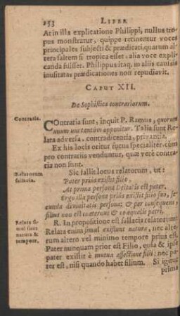 Caput XII. De Sophistica contrariorum.