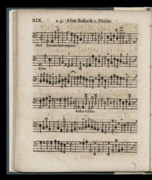 XIX. Herr wer wird wohnen (a 4. Altus, Bassus & 2. Violin)