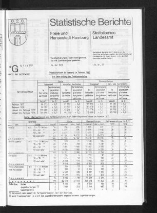 Fremdenverkehr in Hamburg im Februar 1977 : Lfd. Nr. 21