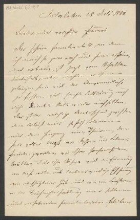 Brief an Franz von Mendelssohn : 25.07.1880