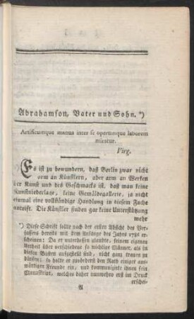 Abrahamson, Vater und Sohn