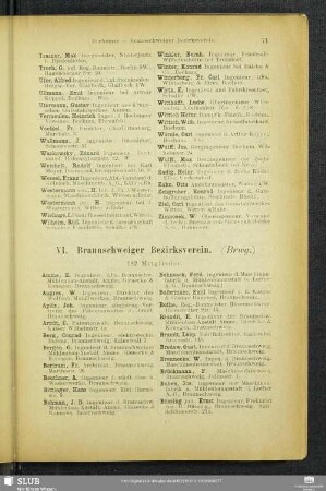 VI. Braunschweiger Bezirksverein.