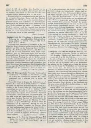 268-269 [Rezension] Kierkegaard, Søren, Über den Begriff der Ironie