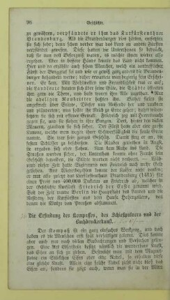 Die Erfindung des Kompasses, des Schießpulvers und der Buchdruckerkunst