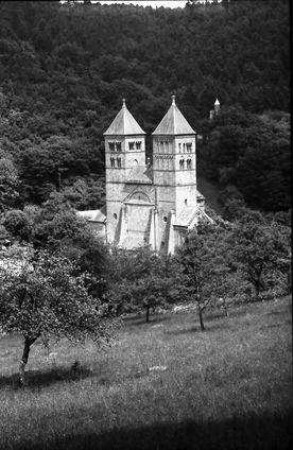 Murbach: Klosterkirche, ohne Vordergrund, Südwestseite