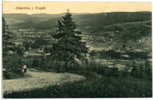 Olbernhau. Blick auf Olbernhau