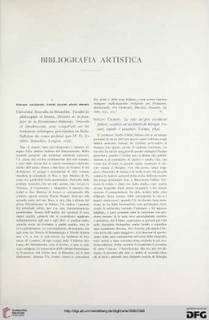 Bibliografia artistica