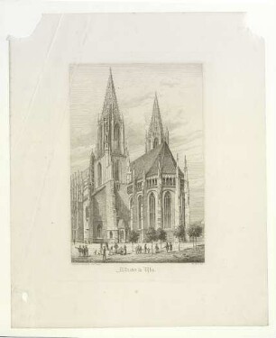 Münster. Chor und Querhaus von Südosten. Um 1880
