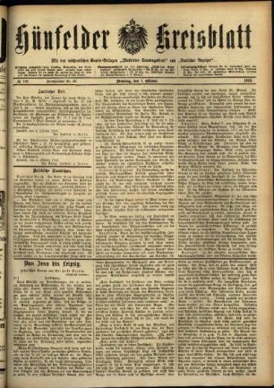 Ausgabe vom Dienstag, den 07. Oktober 1913.