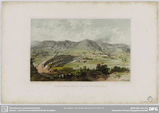 Viaduct bei Franzdorf, Stationsplatz daselbst und der Hirschthaler Viaduct