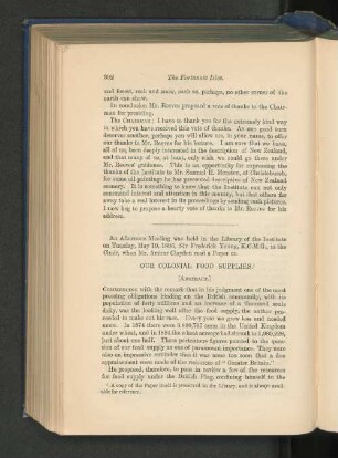 Our Colonial Food Supplies Arthur Clayden.